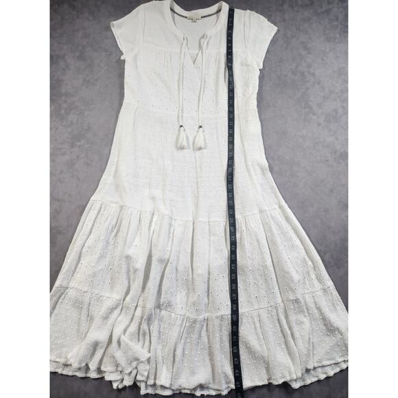Kate & Sam Dress Womens Size Small S White Boho Hippie Prarie Summer Textured95 - Picture 12 of 16
